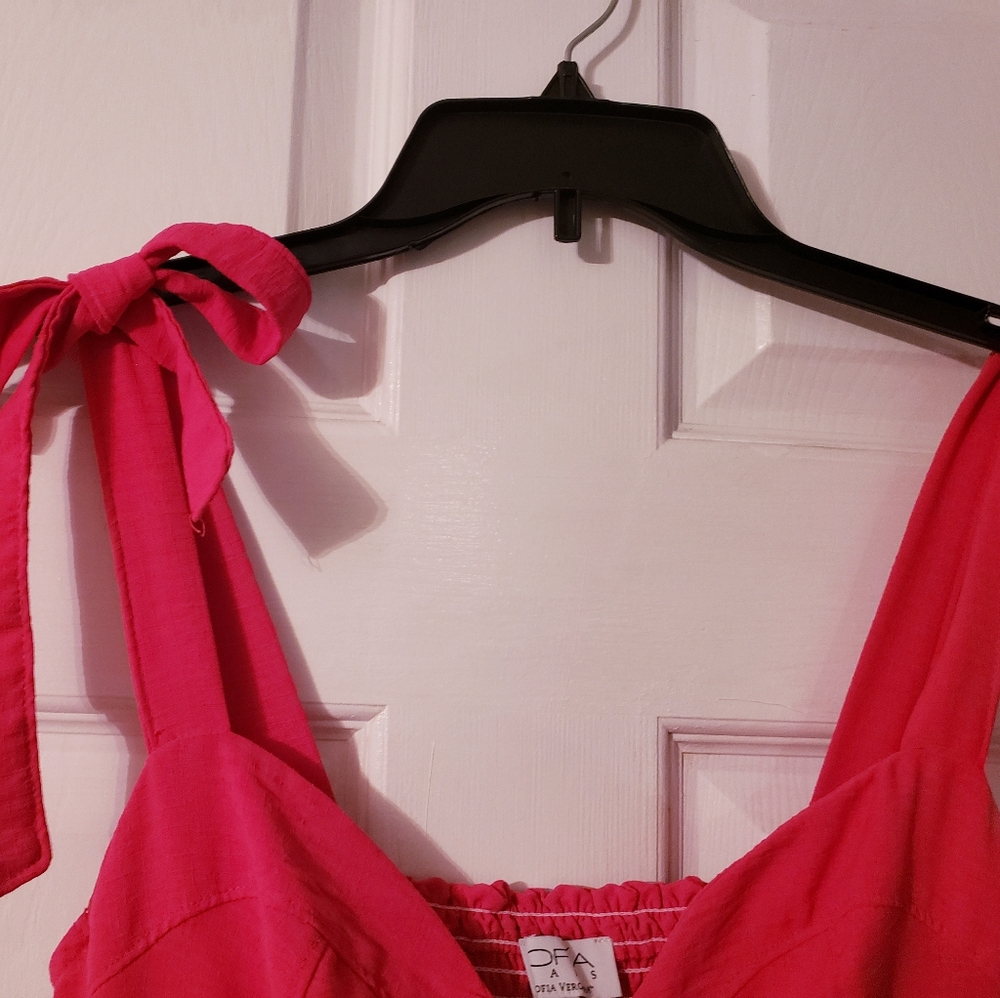 Sundress by Sofia Vergara.  Bustier Midi. NWOT Fuscia Pink S. Fast SHIPPER. - Picture 3 of 8